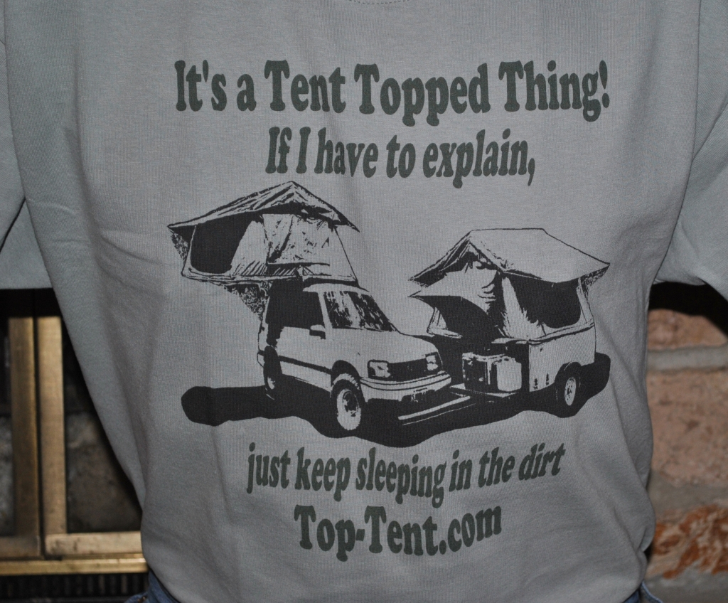 Top-Tent.com TSHIRTS! Compact Camping Trailers